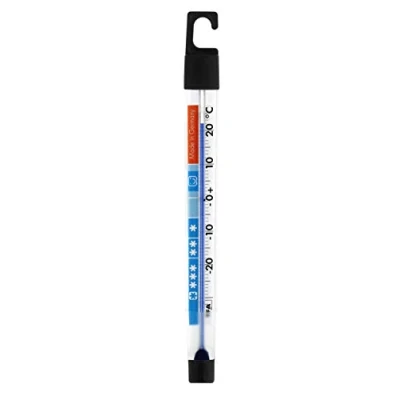Afbeelding van TFA Dostmann 14.4002 analoge koelthermometer met temperatuurregeling voor koelkast/vriezer/snel koelmagazijn koelzones