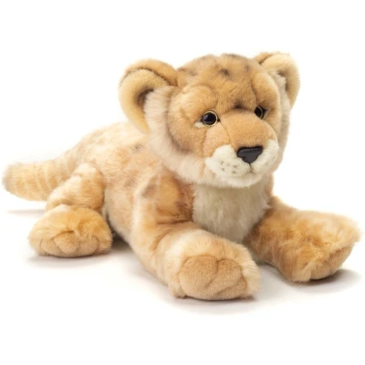 Afbeelding van Hermann Teddy Knuffeldier Leeuwin zachte pluche stof premium knuffels lichtbruin 32 cm wilde katten roofdieren