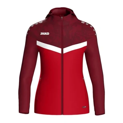 Afbeelding van Jako Iconic Jas Met Kap Dames Rood / Bordeaux Maat: 36