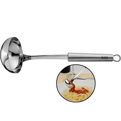 Afbeelding van Silit Classic Line Pollepel van gepolijst roestvrij staal, 30 cm, vaatwasmachinebestendig