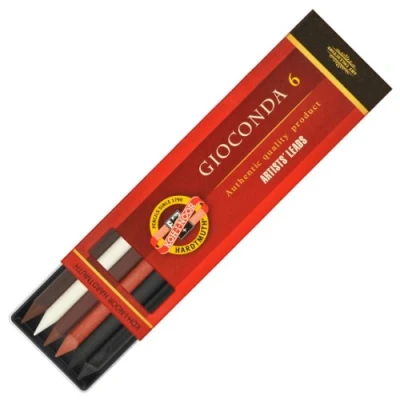 Afbeelding van Koh I Noor Gioconda 5,6 mm, Set van 6 Leads for Artists&#039; Drawing. 4869/III by