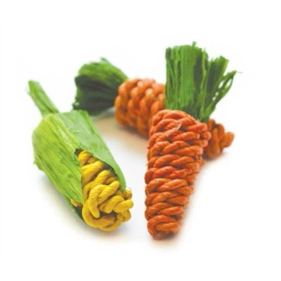 Afbeelding van Critter&#039;s Choice Happy Pet Sisal Wortels En Mais Mini 10X3X3 CM 3 ST