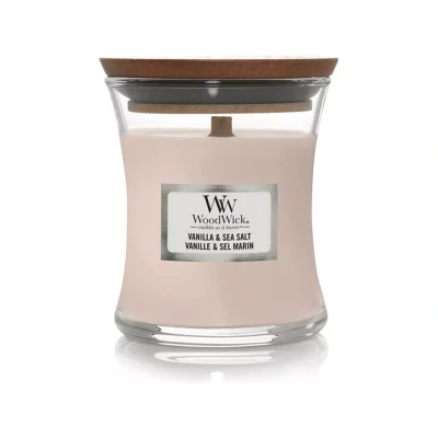 Afbeelding van WoodWick Geurkaars Mini Vanilla &amp; Sea Salt 85 gr