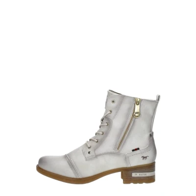 Afbeelding van Mustang Elegante Veterboots, Dames, Maat: 39, Ice Hoogwaardig imitatieleer