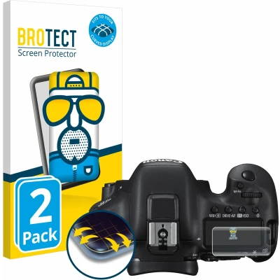 Afbeelding van BROTECT Screenprotector voor Canon EOS 7D Mark II (Schouderdisplay) Folie Beschermfolie matte volledig dekking (2 Stuks)