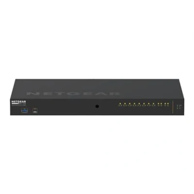 Image de NETGEAR M4250 10G2XF PoE++ Commutateur C3 Géré 10 x 10/100/1000 (8 PoE++) + 2 Gigabit SFP+ flux d&#039;air côte à Montable sur rack (720 W)