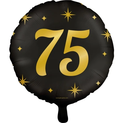 Afbeelding van Helium Ballon 75 jaar Classy 45cm per stuk