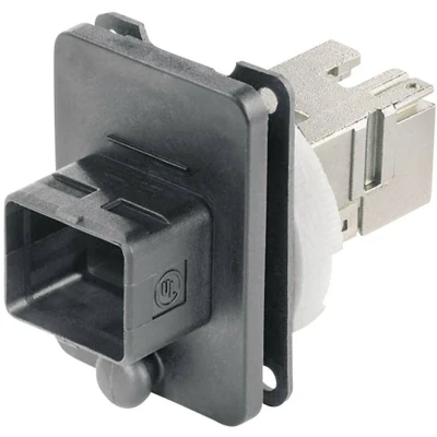 Afbeelding van Telegärtner J80020A0005 RJ45 flensset variant 4 Koppeling, inbouw Aantal polen: 8P8C Zwart 1 stuk(s)