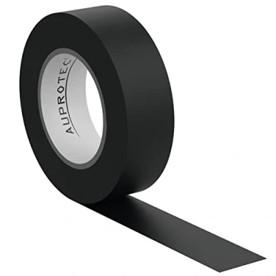 Afbeelding van AUPROTEC 1 x isolatietape zwart 15 mm 10 m VDE Isoband PVC zelfklevend voor elektricien DIN EN 60454 3
