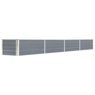 Afbeelding van vidaXL Hoogslaper voor de tuin, verzinkt, 320 x 40 45 cm, grijs