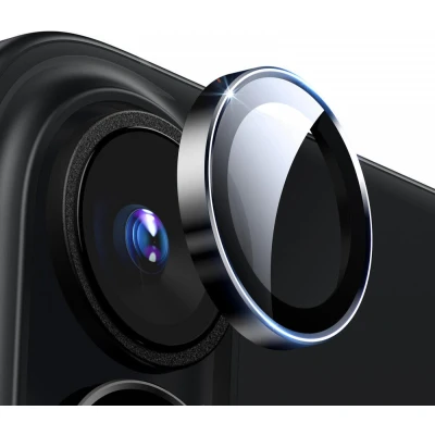 Afbeelding van ESR Armorite Camera Lens Protector Geschikt voor Apple iPhone 16 / Plus 9H Tempered Glass Case Friendly Zwart (1 Pack)