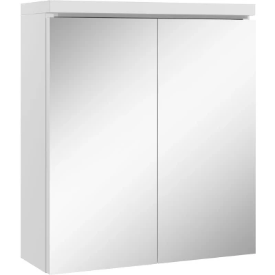 Afbeelding van Badplaats Spiegelkast Toledo 60 x 20 cm Wit Badkamerkast Badkamer