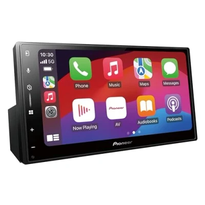 Afbeelding van Pioneer SPH DA77DAB AN Media Center 2 DIN 6,8 inch capacitief aanraakpaneel, met wifi, Bluetooth, Apple CarPlay, Android Auto en DAB+, 13 bands grafische equalizer, inclusief DAB antenne