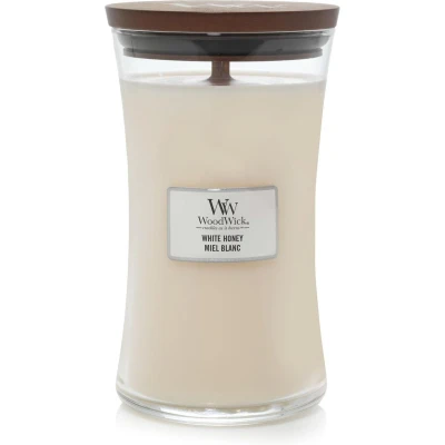 Afbeelding van Woodwick White Honey kaars groot