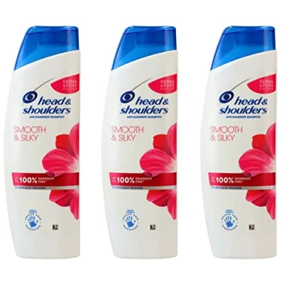 Afbeelding van Head &amp; Shoulders Smooth Silky Anti roos shampoo, 6 x 250 ml