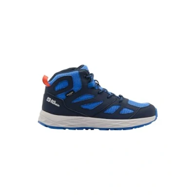 Afbeelding van Jack Wolfskin Woodland 2 Texapore MID Unisex Outdoorschoenen voor kinderen, Maat: 34, Night blue Kunststof/ textiel