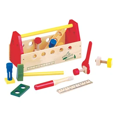 Afbeelding van Bino Gereedschapskoffer Junior 29 X 14 12 Cm Hout 20 delig