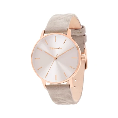 Afbeelding van Tamaris Montre analogique à quartz pour femme avec bracelet en cuir TT 0204 LQ