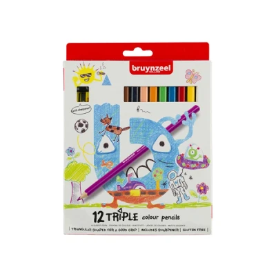 Image de Bruynzeel crayons de couleur Triple 12 pièces