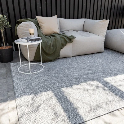 Afbeelding van Buitenkleed Dahl Grijs Eva Interior Grijs/Antraciet Polypropyleen 160 x 230 cm (M)