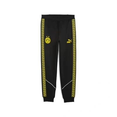 Image de PUMA Borussia Dortmund KING Anthem Pants Men, Sport, Noir/Faster Jaune, M