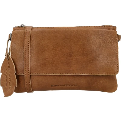 Afbeelding van Hide &amp; Stitches Earth Schoudertas Bruin 100% Leer