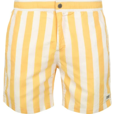 Afbeelding van Scotch &amp; Soda Zwembroek Strepen Geel maat M Heren met Regular fit Pasvorm Nylon Suitable Herenkleding