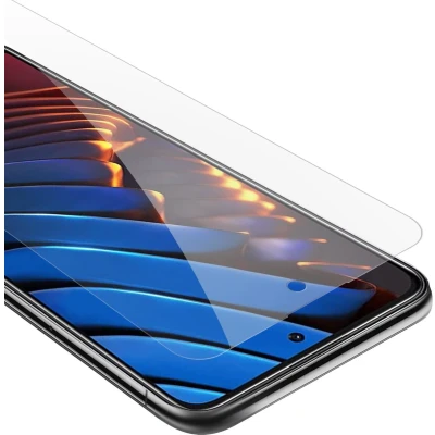 Afbeelding van Cadorabo Screenprotector geschikt voor Xiaomi POCO X3 GT Pantser film Beschermende in KRISTALHELDER Geharde (Tempered) display beschermglas 9H hardheid met 3D Touch