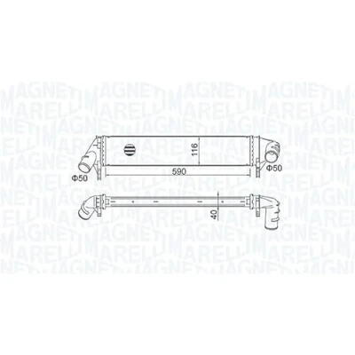 Afbeelding van MAGNETI MARELLI 351319205260 Intercooler DACIA: Logan I MCV