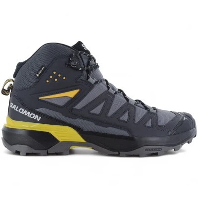 Afbeelding van Salomon X ULTRA 360 GORE TEX L47742600 Wandelschoenen Heren Castlerock Black Spicy Mustard EU 44 23 Multicolour