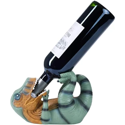 Afbeelding van BRUBAKER Wijnfleshouder Dorstige T Rex Wijnrek Grappig Wijn accessoires Grappige Decoratie Cadeau