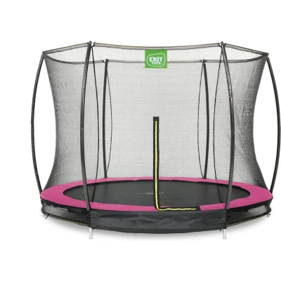 Afbeelding van EXIT inground trampoline ø244cm Silhouette (roze)