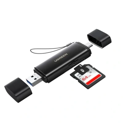 Afbeelding van UGREEN SD 4.0 UHS II Lecteur Carte USB C et A 312MB/s Adaptateur de Micro TF en Aluminium Compatible avec iPhone 16 Plus Pro Max 15 MacBook Air iPad Galaxy S25 Ultra