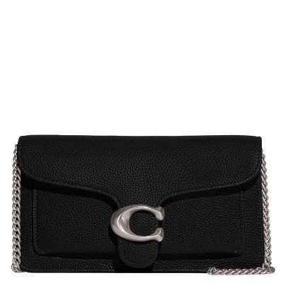 Afbeelding van Coach Polished Tabby Chain Clutch, Dames, Maat: One Size, Black