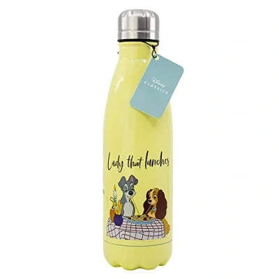 Afbeelding van Disney Lady and the Tramp Metalen Waterfles