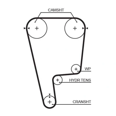 Afbeelding van Gates Distributieriem T226