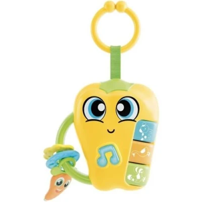 Image de Pepper Hochet électronique CAROTINA BABY Sons et mélodies joyeuses, Anneaux de dentition