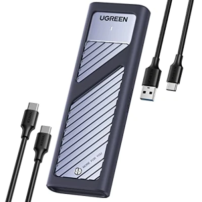 Image de UGREEN Boîtier SSD M2 NVMe USB 3.2 Gen 2 10Gbps Adaptateur Disque Dur PCIe 2230 2242 2260 2280 Supporter UASP Trim Deux Câbles Fournis sans Outils