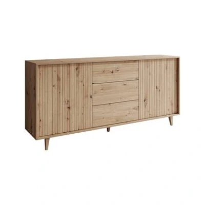 Afbeelding van Meubella Dressoir Fuzeta Eiken 180 cm