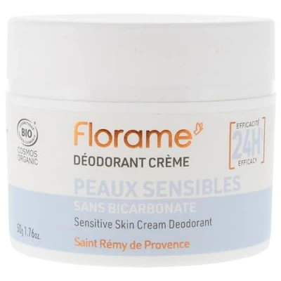 Afbeelding van Florame 24H Deodorant Crème Bio Gevoelige Huid 50 g