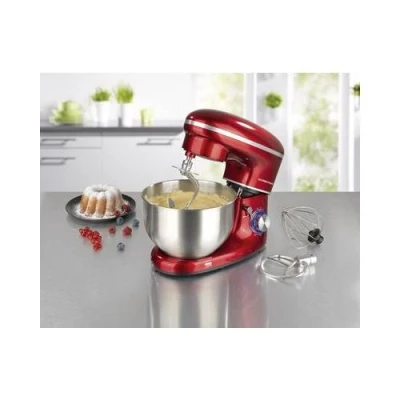 Image de GourmetMaxx 03440 Robot de cuisine 1500 W rouge, acier inoxydable