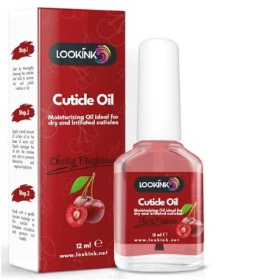 Afbeelding van Professionele nagelriemolie, 12 ml, hydraterende en voedende kersengeur, voor hand voetnagelriemen wasverzachter nagelriemen