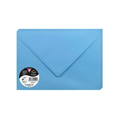 Image de Paquet de 20 enveloppes Pollen 162x229mm C5 Bleu Turquoise 120g