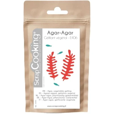 Afbeelding van SCRAP COOKING Agar poeder 35 g plantaardige voedingsgeleermiddel voor keuken, gebak 4495
