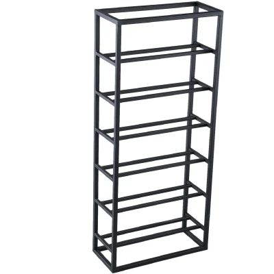 Afbeelding van PTMD Wijnrek Kentyn 35x15x84 cm Ijzer Zwart