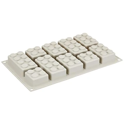 Afbeelding van Silikomart 26.213.77.0065 chocoladevorm Choco Block, siliconen, bruin, 30 x 17,5 3 cm