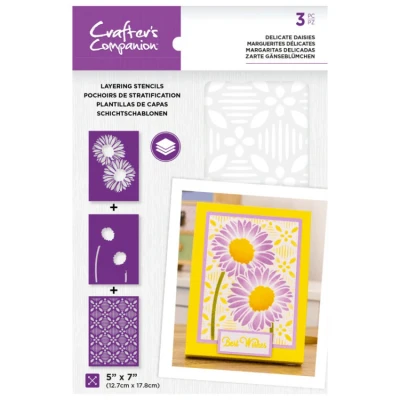 Afbeelding van CC Layering Floral Stencil Delicate Daisies