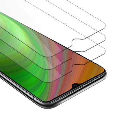 Afbeelding van Cadorabo 3x Screenprotector geschikt voor OnePlus 7T Beschermende Pantser Film in KRISTALHELDER Getemperd (Tempered) Display beschermend glas 9H hardheid met 3D Touch