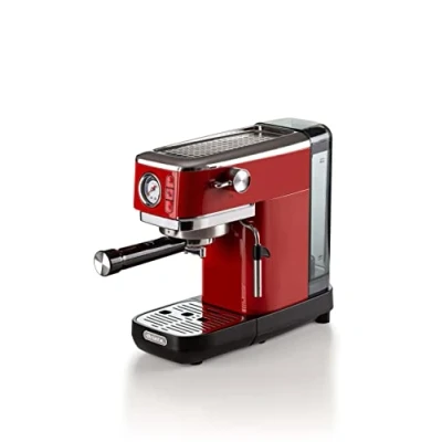 Afbeelding van Ariete 1381/13 Moderna Espressomachine/Pistonmachine 15 bar inhoud 1.1 liter Manometer Rood
