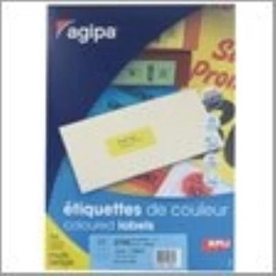 Image de Agipa Etiquette 31x70mm Jaune Fluo Boite De 2700
